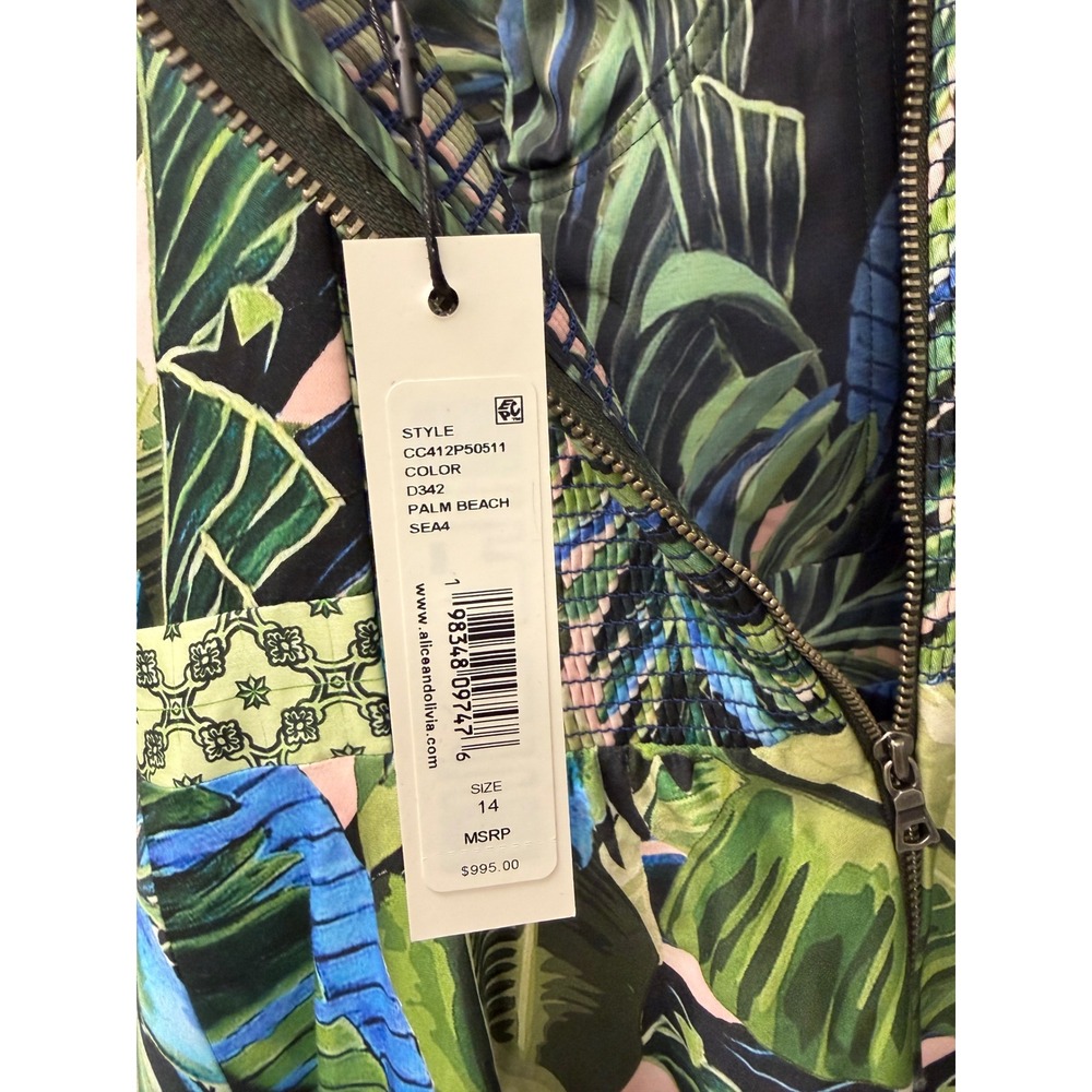 Alice + Olivia Fia Fit-And-Flare Dress Gown in Palm Beach NWT's $995 Cocktail - Picture 14 of 16